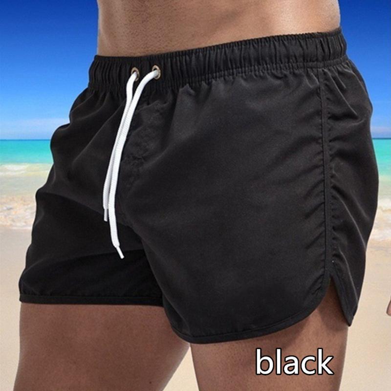 Sommer Herren Schnelltrocknende Badehose Sporthose Bademode Strandshorts Joggingshorts M schwarz von Joom DACH