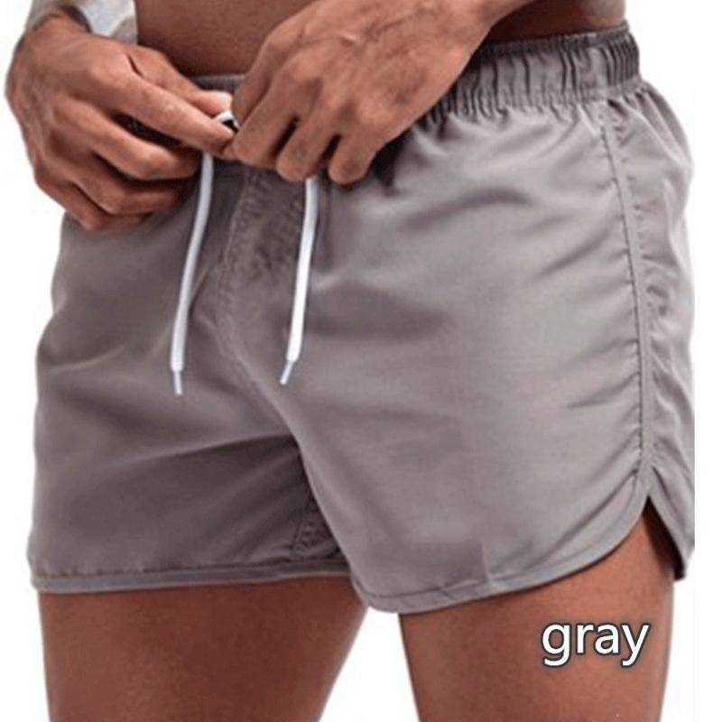 Sommer Herren Schnelltrocknende Badehose Sporthose Bademode Strandshorts Joggingshorts XXL grau von Joom DACH