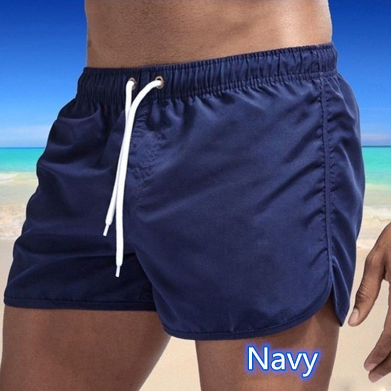 Sommer Herren Schnelltrocknende Badehose Sporthose Bademode Strandshorts Joggingshorts XXXL navy blau von Joom DACH
