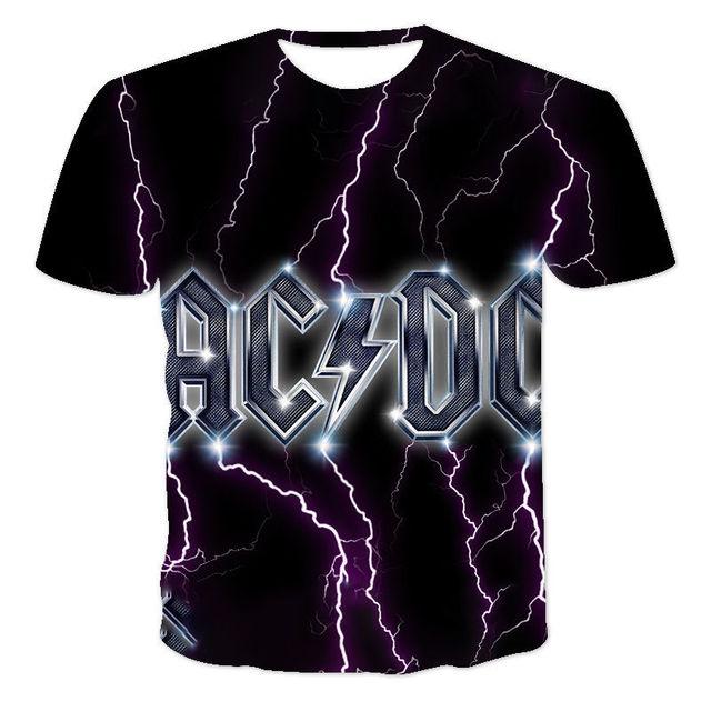 Sommer Herren T-Shirt Kurzarm Plus Size Hip-Hop Jugend Herren Rock Band 3D bedrucktes Street Casual T-Shirt XXXL von Joom DACH