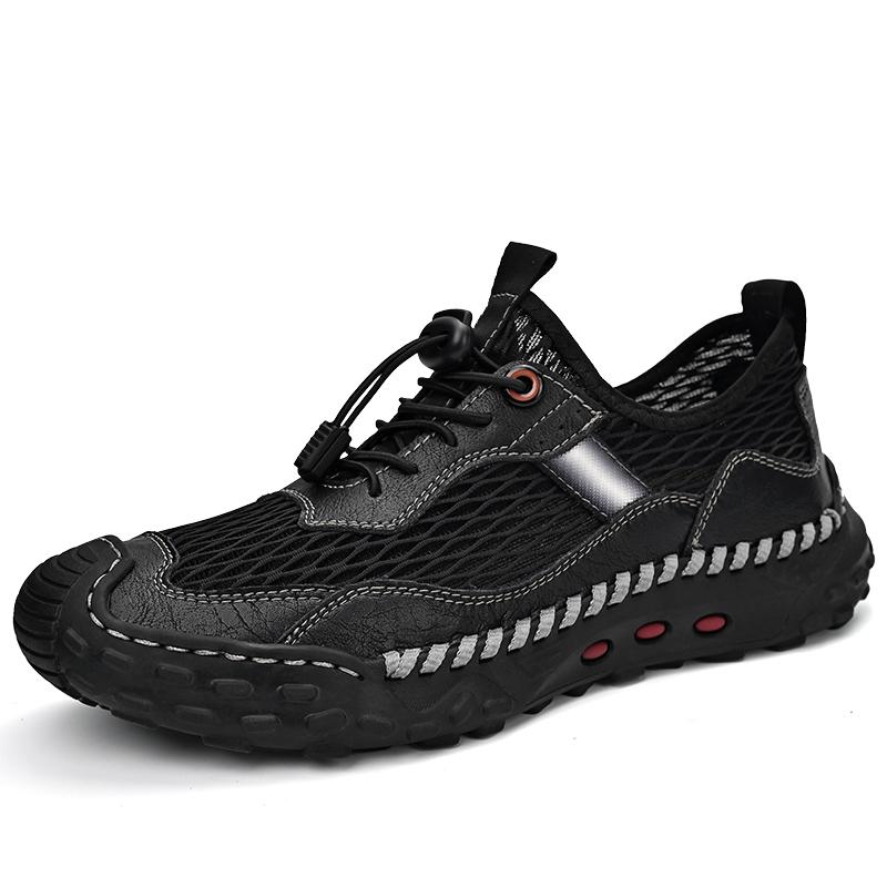 Sommer Herren Wanderschuhe für Herren Mesh Atmungsaktiv Waten Bergsteigen Schuhe Outdoor Offroad Sportschuhe Herrenschuhe 46 von Joom DACH