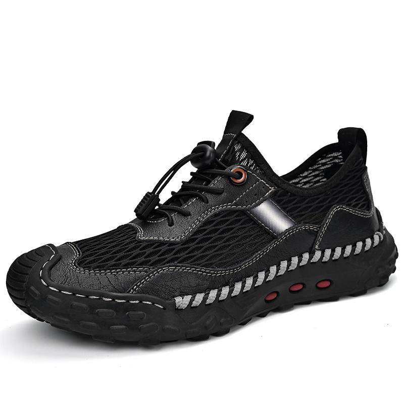 Sommer Herren Wanderschuhe für Herren Mesh Atmungsaktiv Waten Bergsteigen Schuhe Outdoor Offroad Sportschuhe Herrenschuhe 46 von Joom DACH