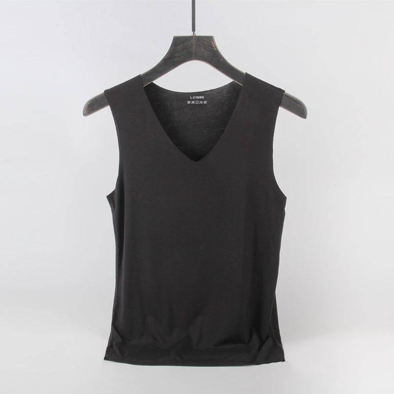 Sommer Herren Weste Schulter Große Größe Stretch Sweatshirt Sport Fitness Ärmelloses T-Shirt Einfarbig Weste Tops L von Joom DACH