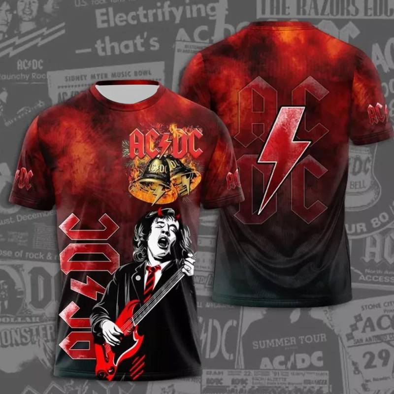 Sommer Herrenbekleidung Rockband T-Shirt AC/DC 3D-Druck Kinder Jungen Kurzarm T-Shirts Hip Hop Mode Rundhals Casual Shirts Tops L Sommer Herrenbekleidung Rockband T-Shirt AC/DC 3D-Druck Kinder Jungen Kurzarm T-Shirts Hip Hop Mode Rundhals Casual Shirts Tops L von Joom DACH