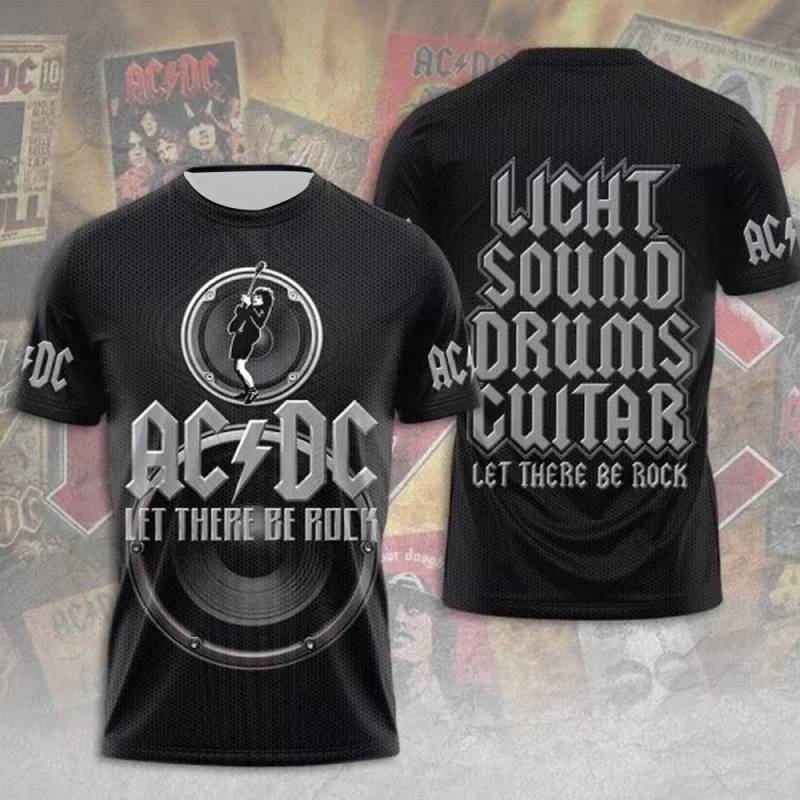 Sommer Herrenbekleidung Rockband T-Shirt AC/DC 3D-Druck Kinder Jungen Kurzarm T-Shirts Hip Hop Mode Rundhals Casual Shirts Tops XL Sommer Herrenbekleidung Rockband T-Shirt AC/DC 3D-Druck Kinder Jungen Kurzarm T-Shirts Hip Hop Mode Rundhals Casual Shirts Tops XL von Joom DACH