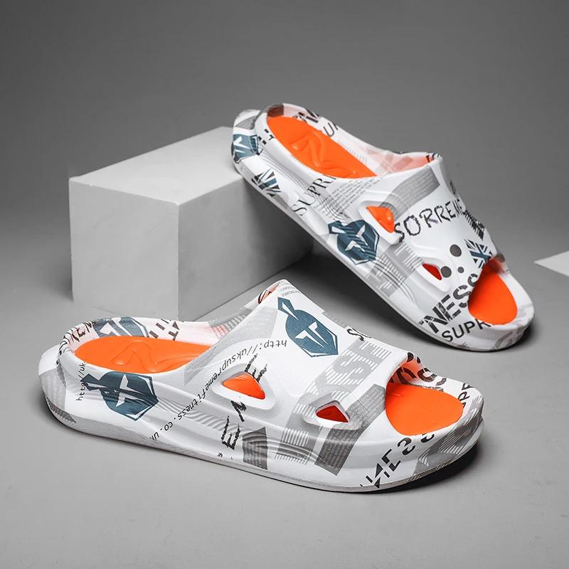 Sommer Hochwertige Hausschuhe Herren Rutschfest Mode Herren Strandschuhe Dick besohlt Abriebfest Gartenschuhe Neue Herrenschuhe46 39-40 weiß von Joom DACH