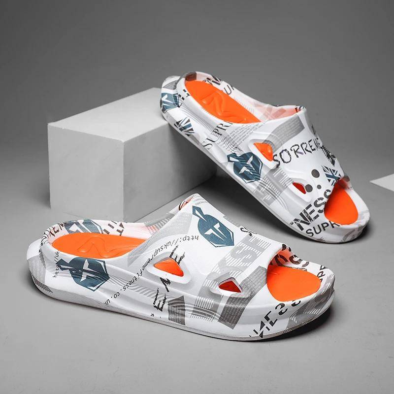 Sommer Hochwertige Hausschuhe Herren Rutschfest Mode Herren Strandschuhe Dick besohlt Abriebfest Gartenschuhe Neue Herrenschuhe46 39-40 weiß von Joom DACH