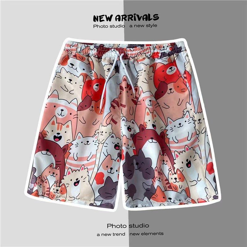 Sommer Hong Kong Stil Halb C Kurzarm Blumen Hemd männer Hawaiian Lose Ins Trend Strand Am Meer Urlaub Hemd M von Joom DACH