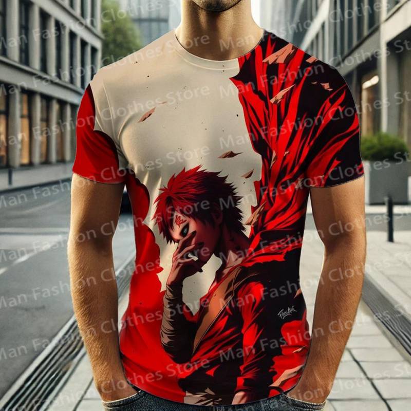 Sommer Japan Anime Naruto Gaara Cool Style 3D-Druck Kurzarm Männer Frauen T-Shirt Kleidung Mode Jungen Kurzarm Streetwear 2XL Sommer Japan Anime Naruto Gaara Cool Style 3D-Druck Kurzarm Männer Frauen T-Shirt Kleidung Mode Jungen Kurzarm Streetwear 2XL von Joom DACH