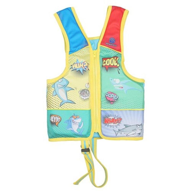 Sommer Kinder Ärmellose Zipper Schwimmen Schwimmwesten Kinder Jungen Mädchen Einstellbare Schwimmwesten Cartoon Ausgewogene Flotation Badeanzug 4-5 Years von Joom DACH
