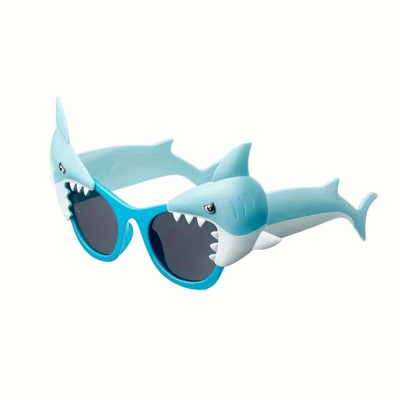 Sommer Kinder Cartoon Hai Form Kinder Sonnenbrille Geburtstagsparty Hai Partyzubehör 1pc von Joom DACH
