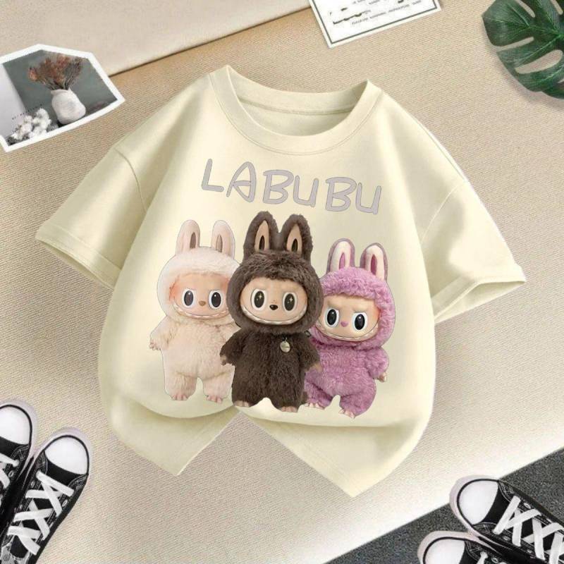 Sommer Kinder Locker Kurzarm T-Shirt für Mädchen Freizeit-Tops 130cm von Joom DACH