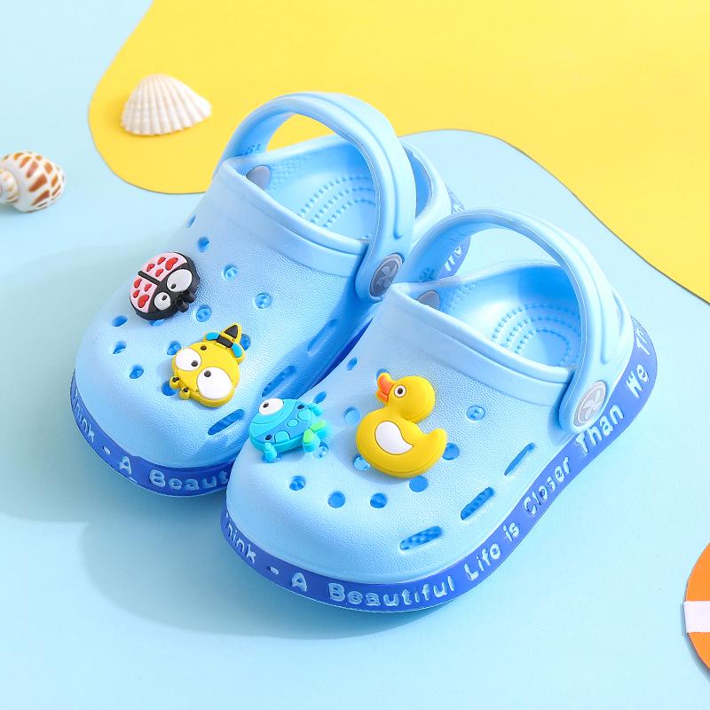Sommer Kinder Sandalen Jungen Mädchen Maultiere Cartoon Baby Hausschuhe Flache Sommer Cartoon Kinder Garten Schuhe 21 himmelblaue von Joom DACH