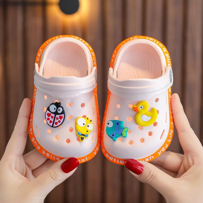 Sommer Kinder Sandalen Jungen Mädchen Maultiere Cartoon Baby Hausschuhe Flache Sommer Cartoon Kinder Garten Schuhe 22 rosa von Joom DACH