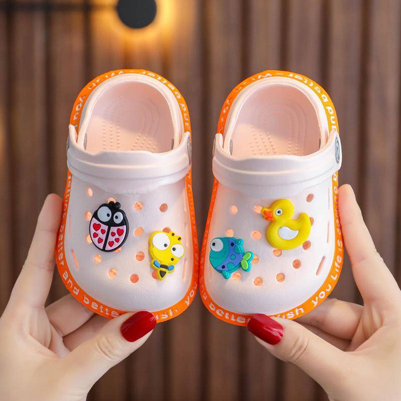 Sommer Kinder Sandalen Jungen Mädchen Maultiere Cartoon Baby Hausschuhe Flache Sommer Cartoon Kinder Garten Schuhe 22 rosa von Joom DACH