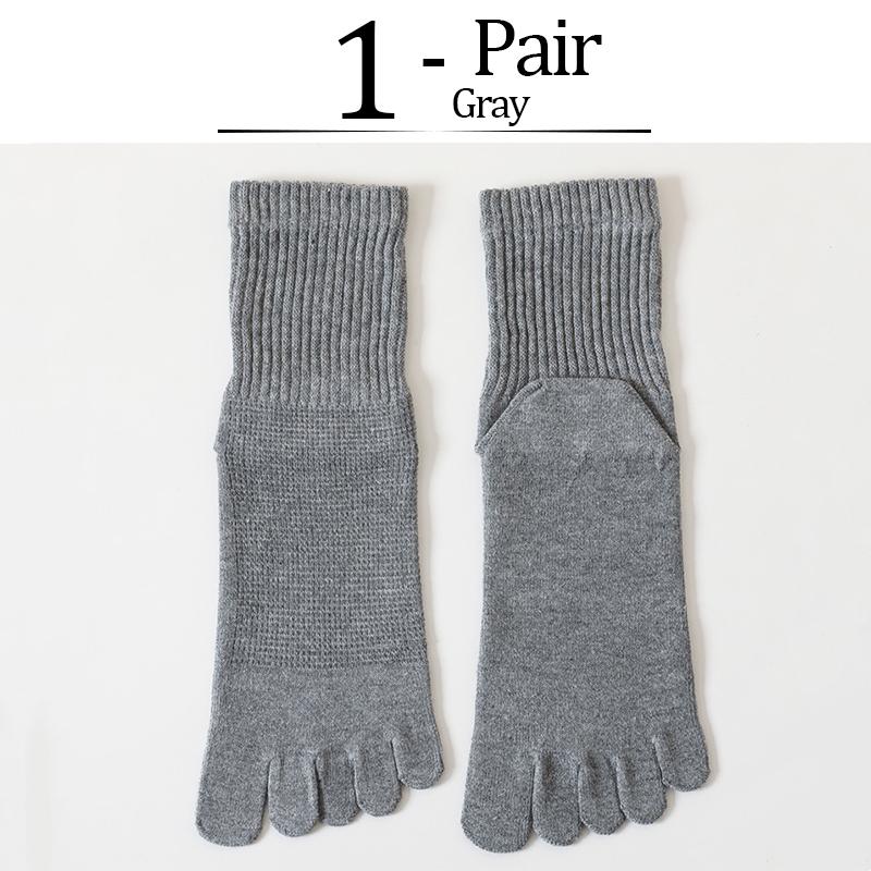 Sommer-Knöchelsocken aus 100 % Baumwolle mit fünf Fingern für Herren, weiches, elastisches, strapazierfähiges Mesh, atmungsaktives Deodorant, Füßlinge mit Zehen graue von Joom DACH