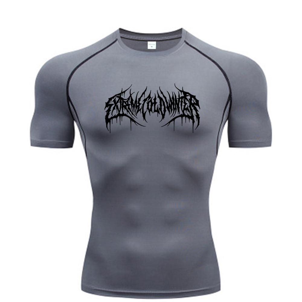 Sommer-Kompressions-Sweatshirt, kurzärmelig, Fitness-T-Shirt für Herren, schnelltrocknendes Lauf-Top, Fitnessstudio, Workout, Bodybuilding, T-Shirt, S-3XL XL Sommer-Kompressions-Sweatshirt, kurzärmelig, Fitness-T-Shirt für Herren, schnelltrocknendes Lauf-Top, Fitnessstudio, Workout, Bodybuilding, T-Shirt, S-3XL XL von Joom DACH