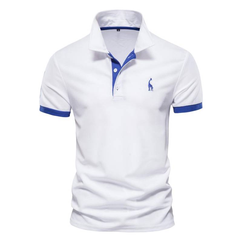 Sommer Kurzarm T-Shirt Herren Polo Business Casual Poloshirt Herren Slim Fashion Herren Polo Baumwolle Hochwertiges T-Shirt Einfach Outdoor L schwarz/weiß Sommer Kurzarm T-Shirt Herren Polo Business Casual Poloshirt Herren Slim Fashion Herren Polo Baumwolle Hochwertiges T-Shirt Einfach Outdoor L schwarz/weiß von Joom DACH
