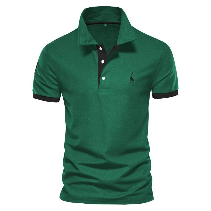 Sommer Kurzarm T-Shirt Herren Polo Business Casual Poloshirt Herren Slim Fashion Herren Polo Baumwolle Hochwertiges T-Shirt Einfach Outdoor M grün Sommer Kurzarm T-Shirt Herren Polo Business Casual Poloshirt Herren Slim Fashion Herren Polo Baumwolle Hochwertiges T-Shirt Einfach Outdoor M grün von Joom DACH