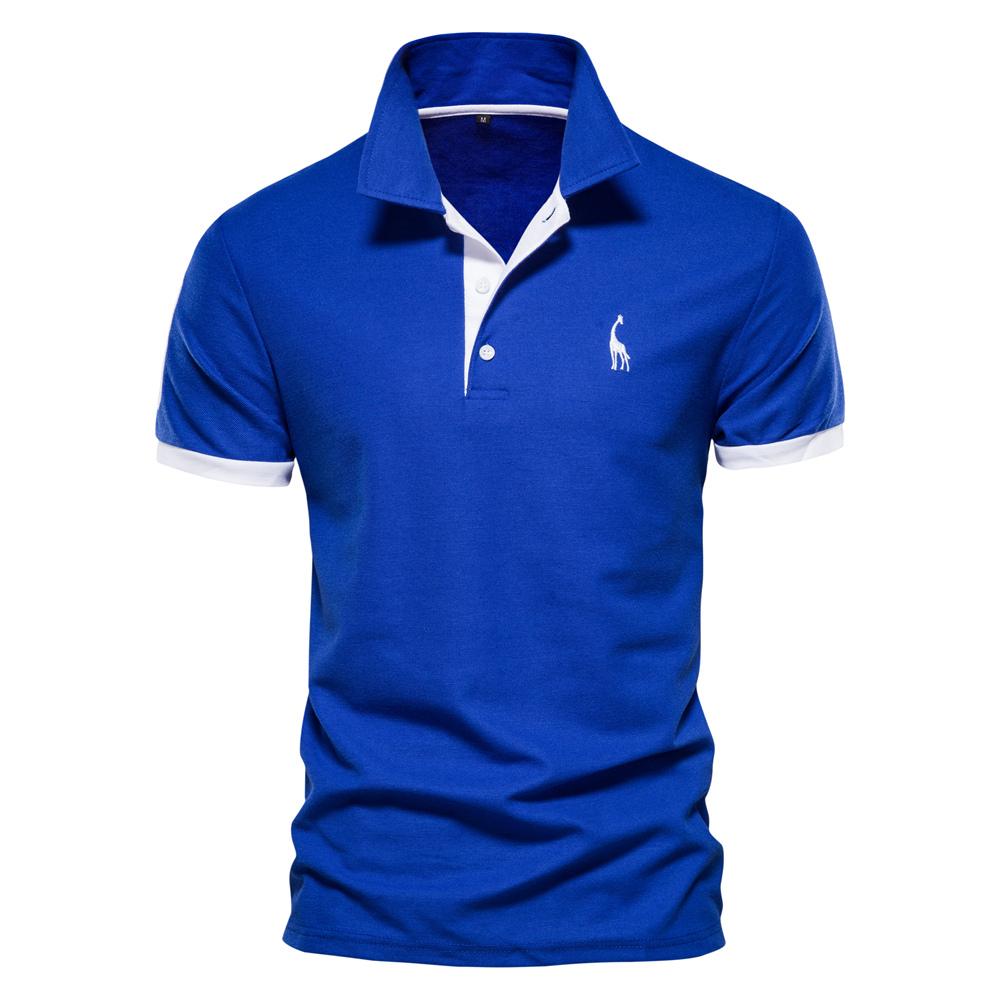 Sommer Kurzarm T-Shirt Herren Polo Business Casual Poloshirt Herren Slim Fashion Herren Polo Baumwolle Hochwertiges T-Shirt Einfach Outdoor M blau Sommer Kurzarm T-Shirt Herren Polo Business Casual Poloshirt Herren Slim Fashion Herren Polo Baumwolle Hochwertiges T-Shirt Einfach Outdoor M blau von Joom DACH