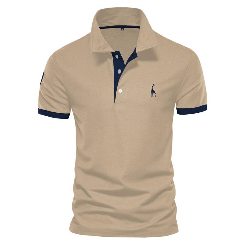 Sommer Kurzarm T-Shirt Herren Polo Business Casual Poloshirt Herren Slim Fashion Herren Polo Baumwolle Hochwertiges T-Shirt Einfach Outdoor XL khaki Sommer Kurzarm T-Shirt Herren Polo Business Casual Poloshirt Herren Slim Fashion Herren Polo Baumwolle Hochwertiges T-Shirt Einfach Outdoor XL khaki von Joom DACH