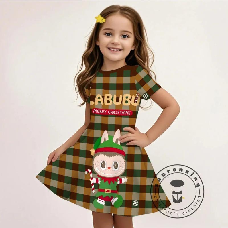 Sommer L-LABUBU-A 3D Kleid Mädchen Cartoon Druck Niedlich Partykleidung Leichter Stoff Modisch Erschwinglich Heißer Verkauf 130 von Joom DACH