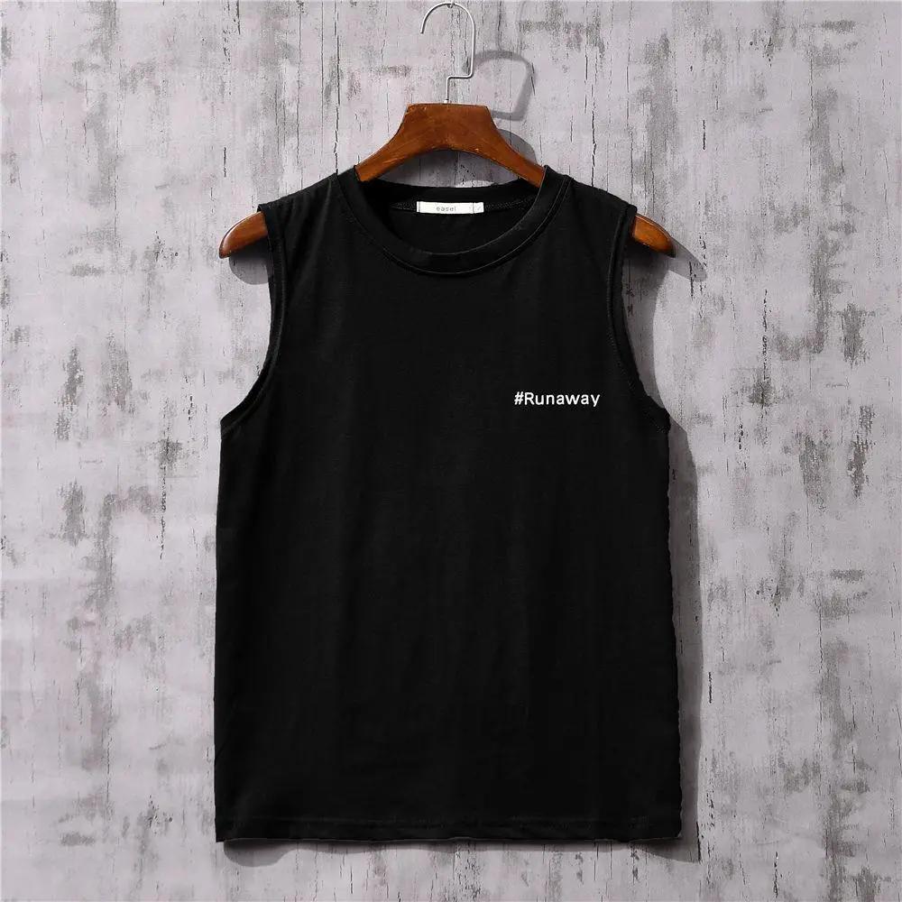 Sommer Lockere Weste für Männer Ärmelloses T-Shirt Dünnes Sporthemd für Jungen XL schwarz von Joom DACH