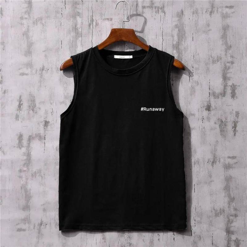 Sommer Lockere Weste für Männer Ärmelloses T-Shirt Dünnes Sporthemd für Jungen XL schwarz von Joom DACH