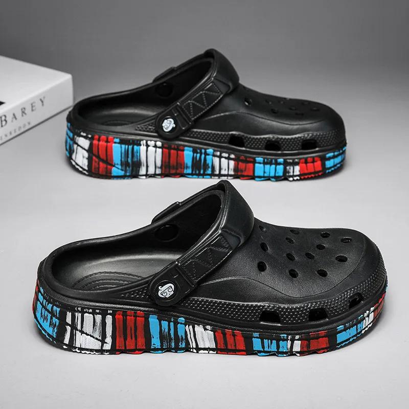 Sommer Männer Frauen Hausschuhe Camouflage Plattform Clogs Schuh Bech Outdoor Sandalen Männlichen Weiche EVA Indoor Hause Rutschen Liebhaber Flip-Flops 40 von Joom DACH