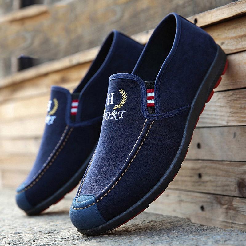 Sommer Männer Loafer Schuhe Mode Erbsen Fahren Schuhe Männer Turnschuhe 44 blau von Joom DACH