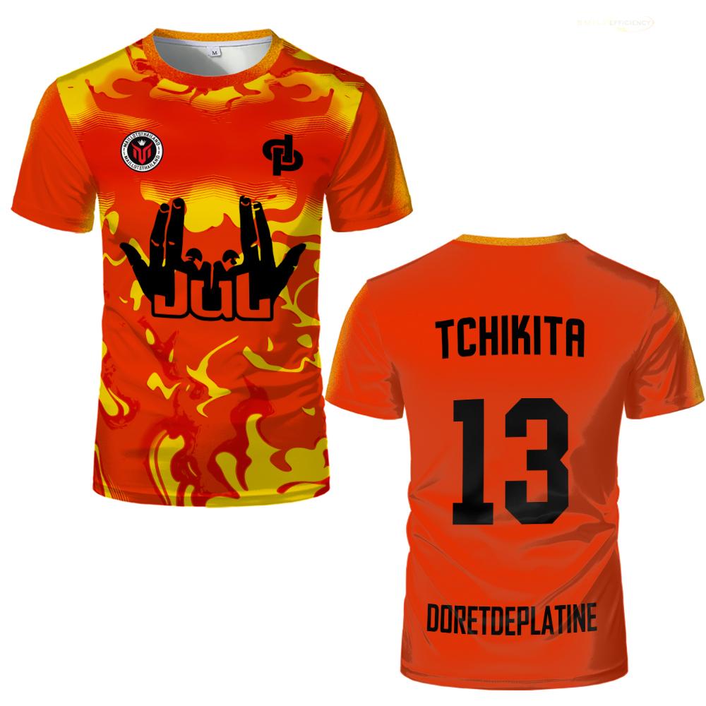 Sommer Maillot JUL Trikot Tchikita Jugend Atmungsaktiv Schnelltrocknend Training Fußball T-Shirt Herren und Damen Mode Sport T-Shirts XL von Joom DACH