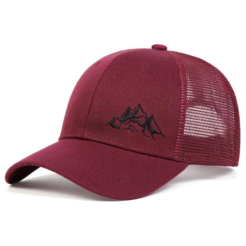 Sommer Mesh Männer Hut Mode Bergkette Stickerei Golf Caps Outdoor Sport Baseball Cap Atmungsaktiv Hut Trucker Hüte von Joom DACH