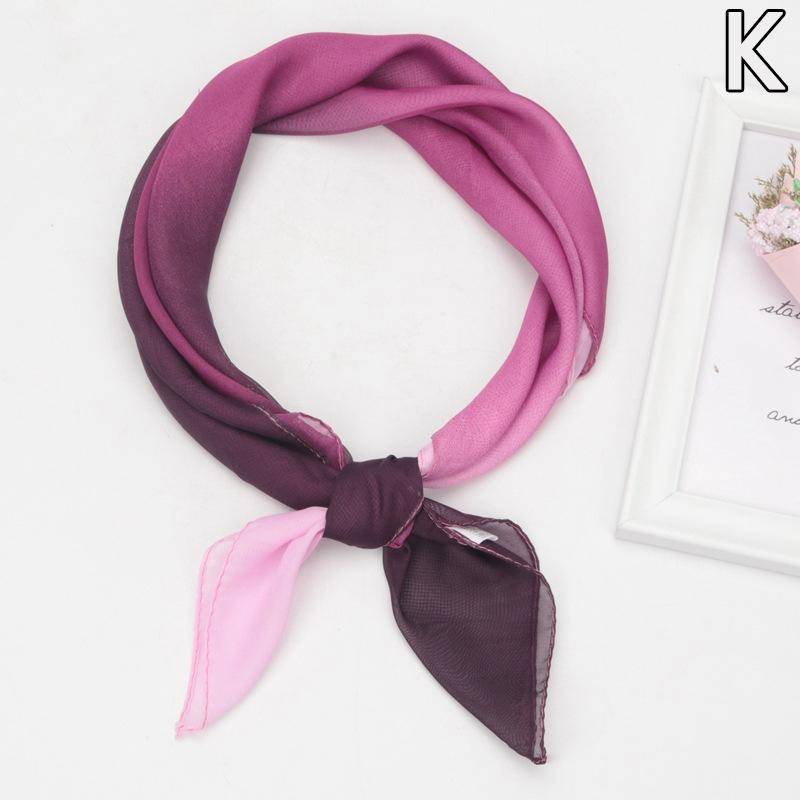 Sommer Mode Chiffon Einfarbig Schal Damen Kopf Hals Quadrat Schal Schals Weibliche Haar Krawatten Bands Halstuch Schals von Joom DACH