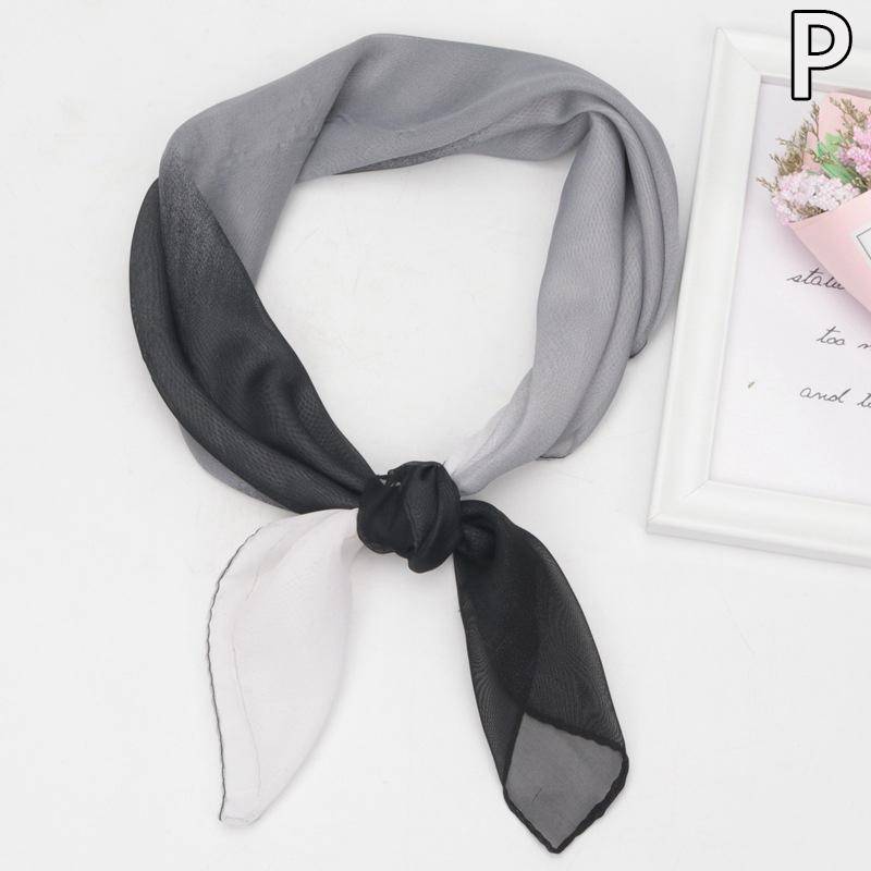 Sommer Mode Chiffon Einfarbig Schal Damen Kopf Hals Quadrat Schal Schals Weibliche Haar Krawatten Bands Halstuch Schals von Joom DACH