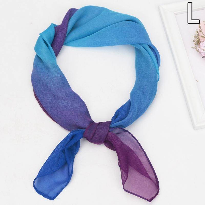 Sommer Mode Chiffon Einfarbig Schal Damen Kopf Hals Quadrat Schal Schals Weibliche Haar Krawatten Bands Halstuch Schals von Joom DACH