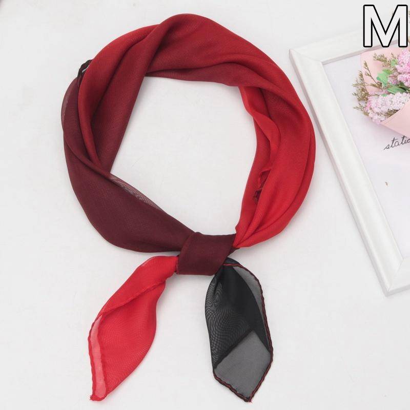 Sommer Mode Chiffon Einfarbig Schal Damen Kopf Hals Quadrat Schal Schals Weibliche Haar Krawatten Bands Halstuch Schals von Joom DACH