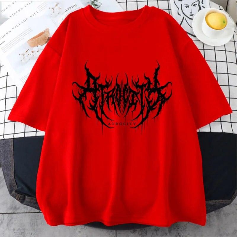 Sommer Mode Frauen T-shirt Gothic Print Kurzarm T-shirt Weibliche Streetwear Harajuku Übergroße Kleidung Tops Y2K Sport Tees XS Sommer Mode Frauen T-shirt Gothic Print Kurzarm T-shirt Weibliche Streetwear Harajuku Übergroße Kleidung Tops Y2K Sport Tees XS von Joom DACH
