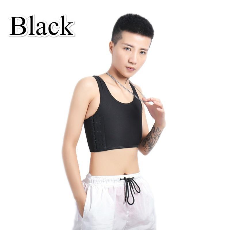 Sommer Mode Frauen Unsichtbare Eingewickelt Brust Lesben Korsett Tomboy Cosplay Bequeme Art Weste M schwarz von Joom DACH