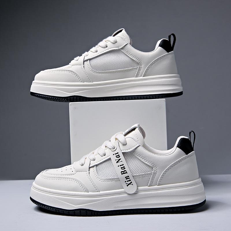 Sommer Neue Atmungsaktive Dicksohlige Kleine Weiße Schuhe Vielseitige Lässige Damen Schuhe Studenten Muffin Schuhe Damen 40 von Joom DACH