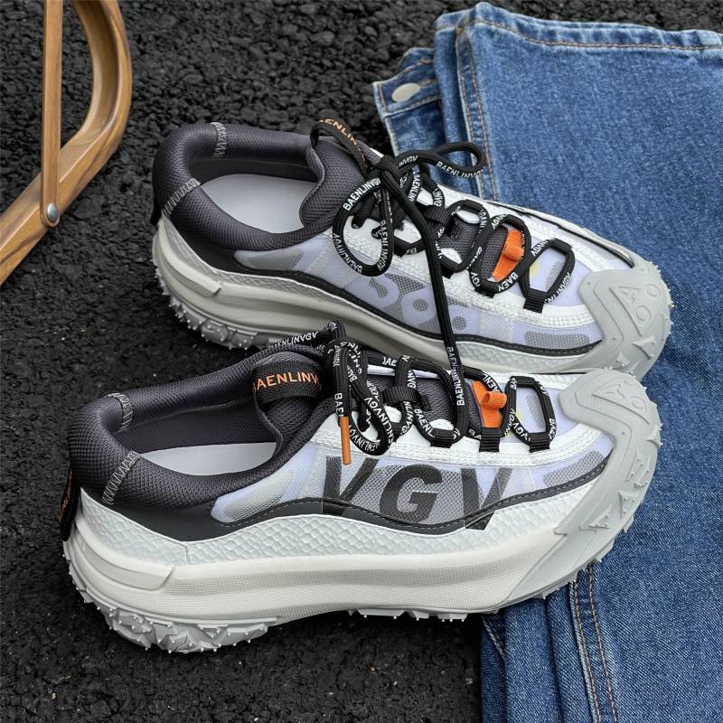 Sommer Neue Atmungsaktive Freizeit Bergsteigerschuhe Low-Top Wandern Outdoor Skill Laufen Damen Dad Schuhe 39 von Joom DACH