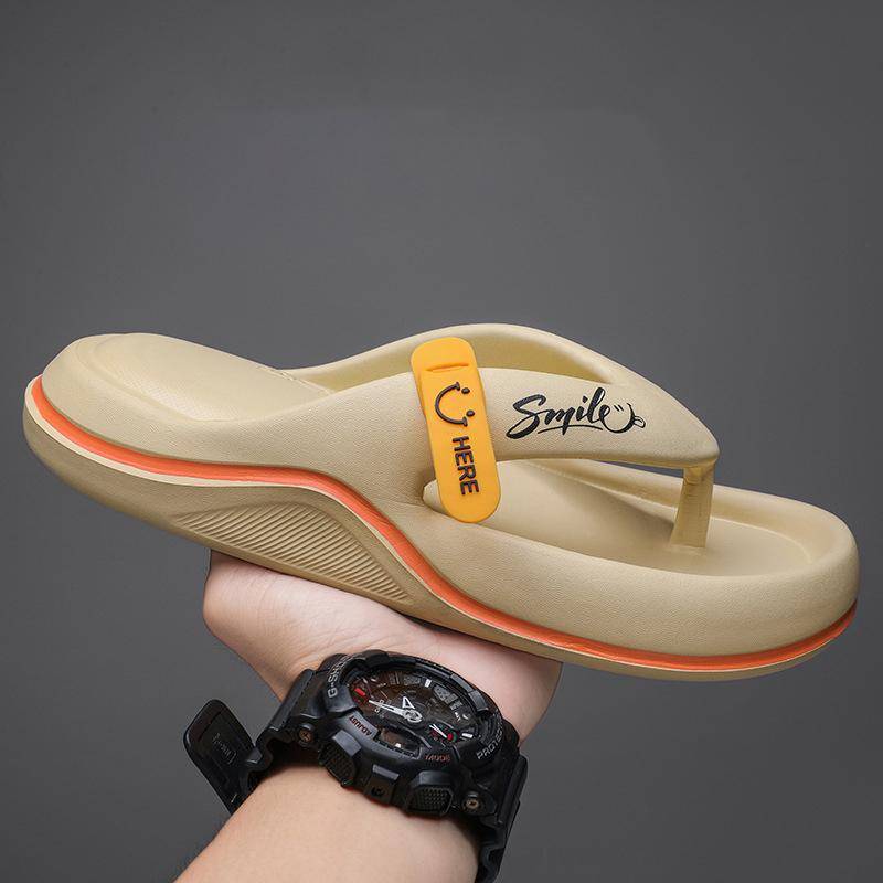 Sommer Neue Koreanische Stil Mode Lässig männer Flip-Flops Outdoor Strand Sandalen Trendy männer Hausschuhe 38-39 khaki von Joom DACH