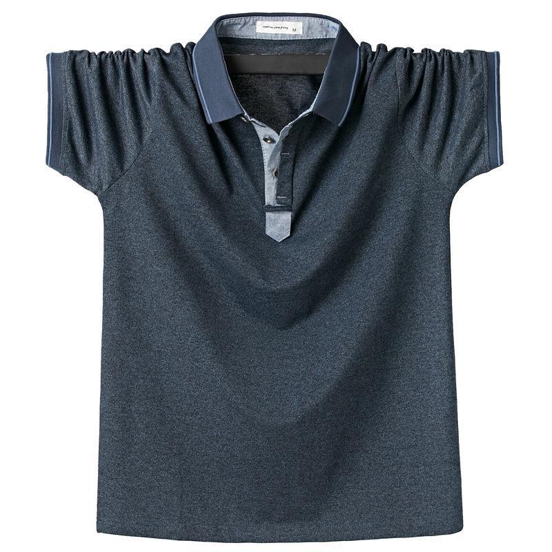 Sommer Neue Kurzarm Polo Männer Plus Business Polo Shirt Einfarbig Bequeme Stoff Qualität L blau Sommer Neue Kurzarm Polo Männer Plus Business Polo Shirt Einfarbig Bequeme Stoff Qualität L blau von Joom DACH