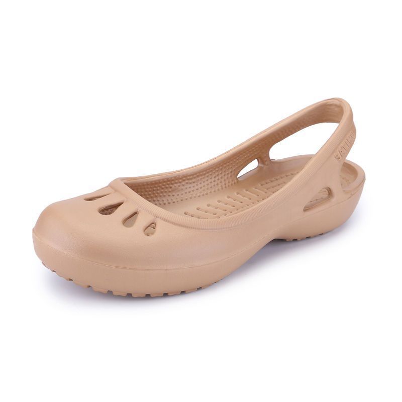 Sommer Neue Leichte Anti Slip Loch Schuhe Clog Für frauen Flache Unterseite Sandalen Krankenschwester Outdoor Strand Jelly 36 von Joom DACH