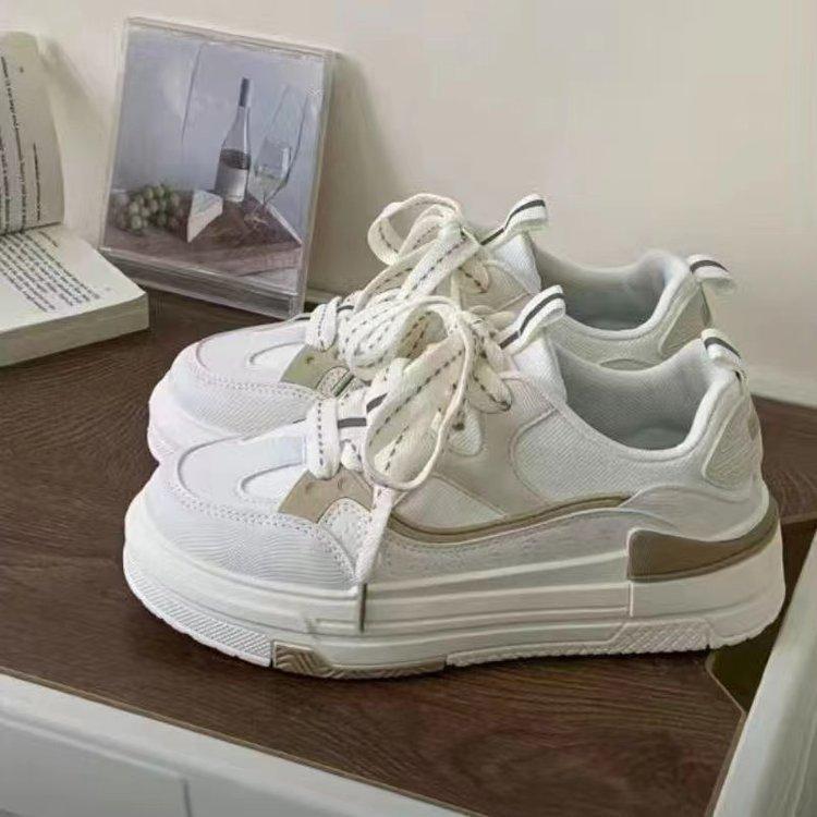 Sommer Neue Muffin Dicken Boden Farbe Passenden Board Schuhe für Frauen Einfache und Stilvolle Casual Sport Weiße Schuhe Frauen Großhandel 40 von Joom DACH