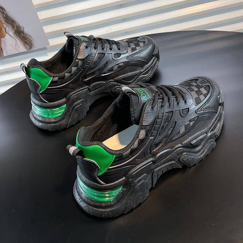 Sommer Neue Papa Schuhe frauen Koreanische Version der Dicken Boden Erhöhung Turnschuhe Einzigen Mesh Atmungsaktiv Mode Studenten 40 schwarz von Joom DACH