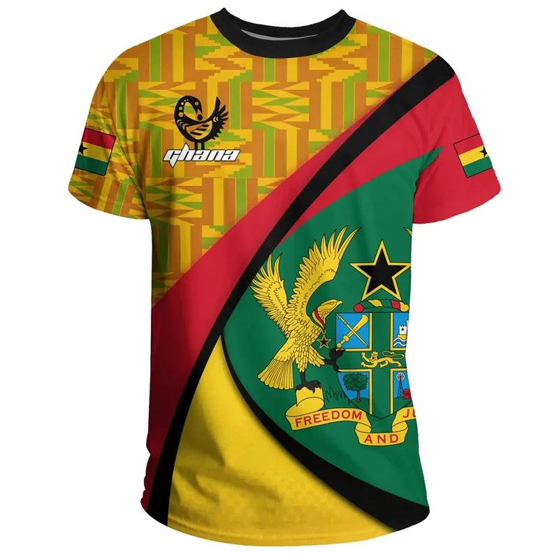 Sommer Neue Tigre Afrikanische Land Flagge herren Print T-Shirt Ghana National Emblem Grafik Casual Übergroßen T-shirts Männlichen Tees Tops XS Sommer Neue Tigre Afrikanische Land Flagge herren Print T-Shirt Ghana National Emblem Grafik Casual Übergroßen T-shirts Männlichen Tees Tops XS von Joom DACH