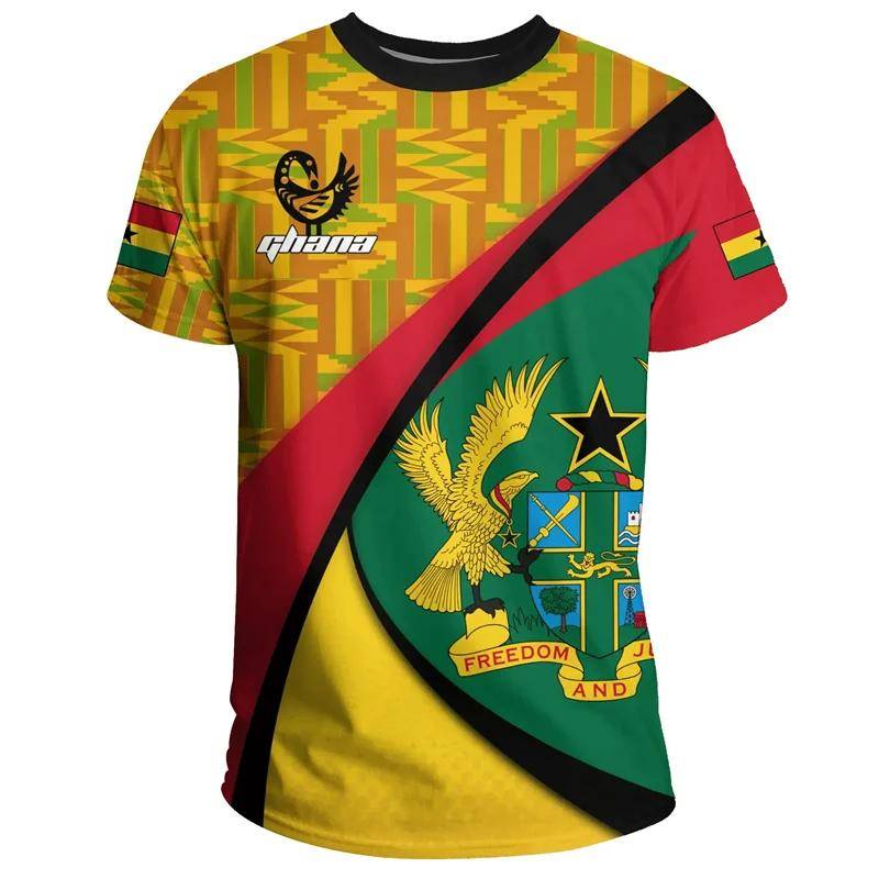 Sommer Neue Tigre Afrikanische Land Flagge herren Print T-Shirt Ghana National Emblem Grafik Casual Übergroßen T-shirts Männlichen Tees Tops XS Sommer Neue Tigre Afrikanische Land Flagge herren Print T-Shirt Ghana National Emblem Grafik Casual Übergroßen T-shirts Männlichen Tees Tops XS von Joom DACH