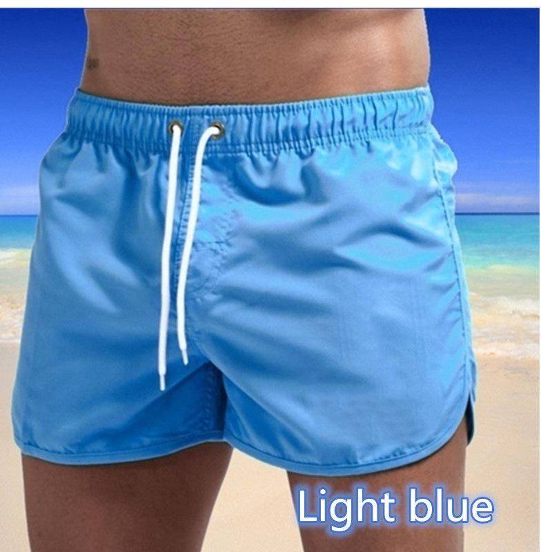 Sommer Quick-Dry Shorts Männer Bademode Strand Shorts Badeshorts Strand Tragen Sport XXXL hellblaue von Joom DACH