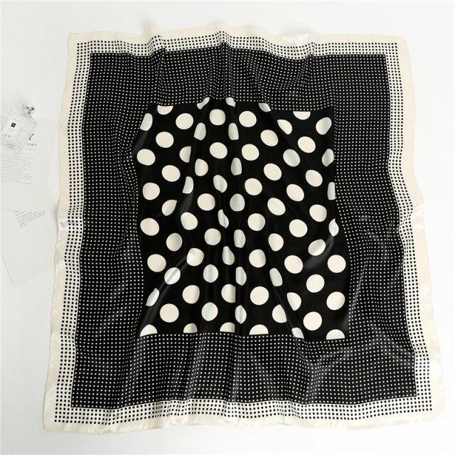 Sommer Satin Quadrat Schal Für Frauen Luxus Seide Schal Haar Bands Foulard Hijab Halstuch Weibliche Kopf Wraps Stirnband Bandana 90x90cm von Joom DACH