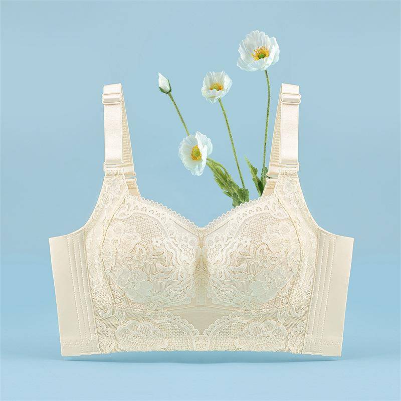Sommer Schlauchtop Push-up BH Spitze Vollschale Ohne Bügel Anti-Dehnung Langer BH Nahaufnahme Brust Unterwäsche 34/75B beige von Joom DACH